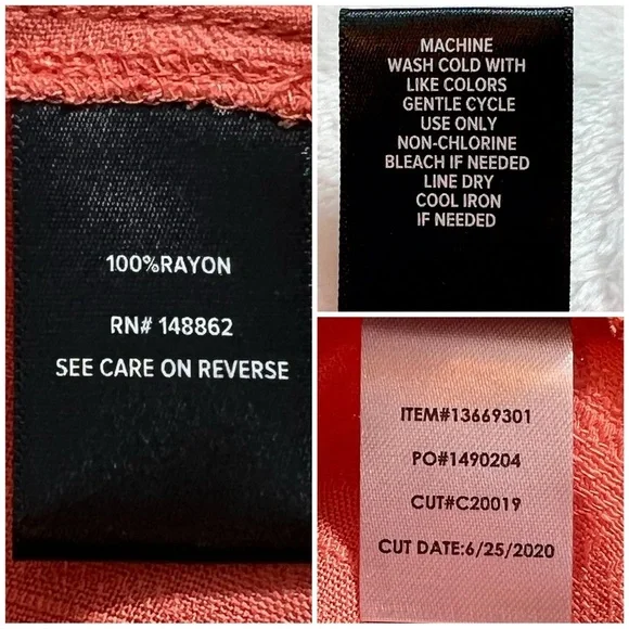 Torrid NEW Textured Woven Tie Front Top Crabapple Coral Orange Medium Large L 10 - Picture 8 of 15